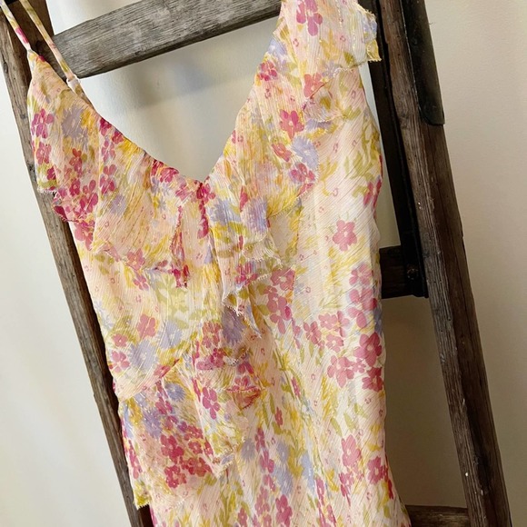 NEW Free People x We Are Kindred Grace Bias Dress in Ditsy - Picture 6 of 16